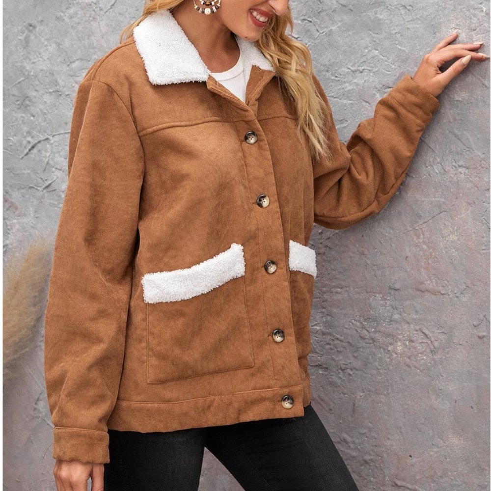 LAST ONE 🔥 Teddy Lined Corduroy Jacket - Picture 4 of 9